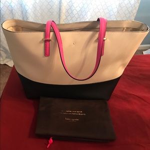 Kate Spade Cedar Street Harmony Tote Black Pink